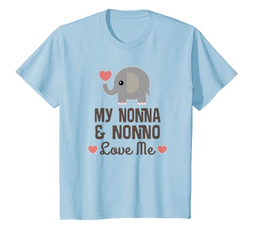 Kinder Nonna und Nonno lieben mich Enkelsohn Enkelin T-Shirt Kinder Nonna und Nonno lieben mich Enkelsohn Enkelin T-Shirt von Homewise Shopper Nonna and Nonno Love Me