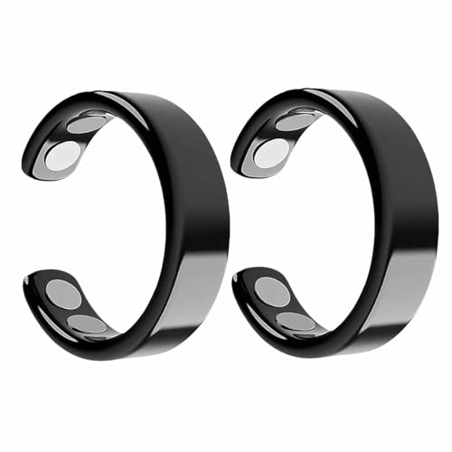 Homgo 2 PCS Sömni Ring Damen Wechseljahre, Magnetfeldtherapie-Ringe, Verstellbare Magnetische Therapie Ringe, Entspannung, Schlafhilfe Müdigkeitsreduktion von Homgo