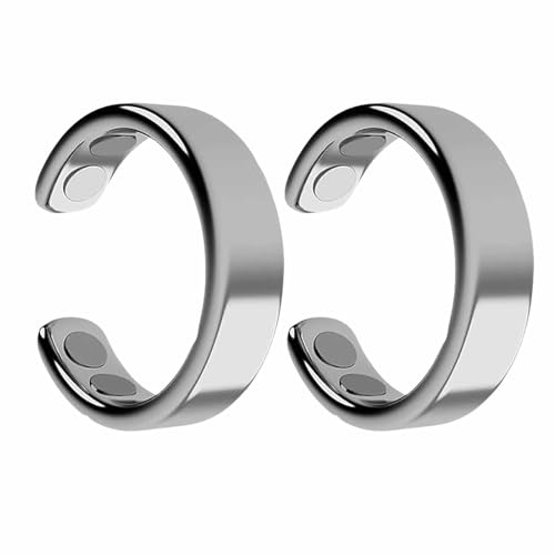 Homgo 2 PCS Sömni Ring Damen Wechseljahre, Magnetfeldtherapie-Ringe, Verstellbare Magnetische Therapie Ringe, Entspannung, Schlafhilfe Müdigkeitsreduktion von Homgo