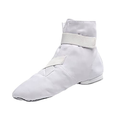 Damen Ballettschuhe Gymnastikschuhe, Mädchen Ballettschläppchen Ballerinas Tanzschuhe Sportswear Gymnastikschläppchen Weiß 35 von Homieco