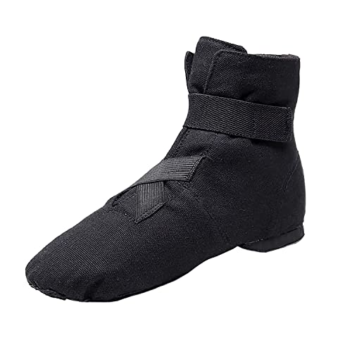 Homieco Damen Ballettschuhe Gymnastikschuhe, Mädchen Ballettschläppchen Ballerinas Tanzschuhe Sportswear Gymnastikschläppchen Schwarz 43 von Homieco