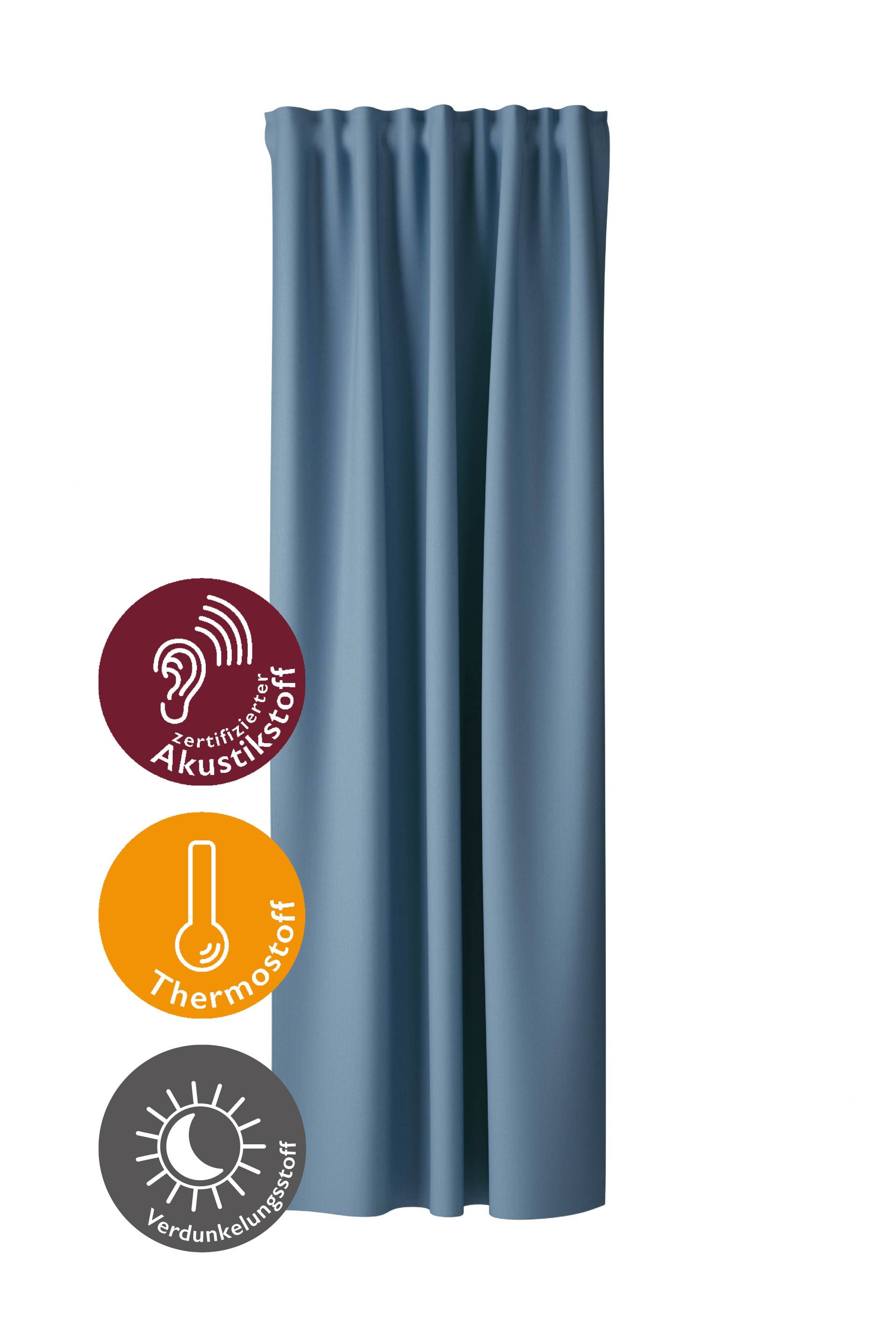 HOMING Vorhang "Galdin" Multifunktionsband 1 Stk. tlg. Verdunklungsvorhang, blickdicht, Thermo, Energiesparend von Homing