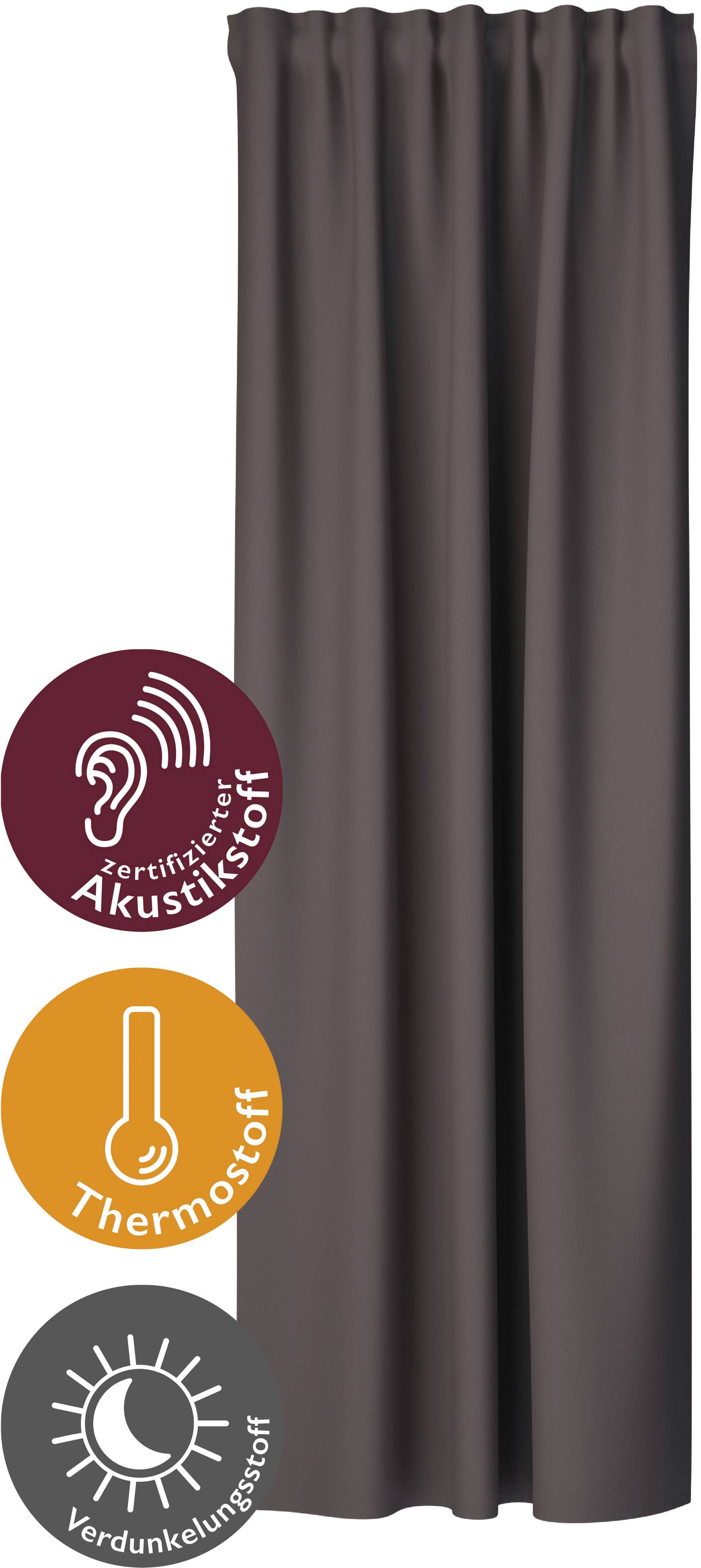 HOMING Vorhang "Galdin" Multifunktionsband 1 Stk. tlg. Verdunklungsvorhang, blickdicht, Thermo, Energiesparend von Homing