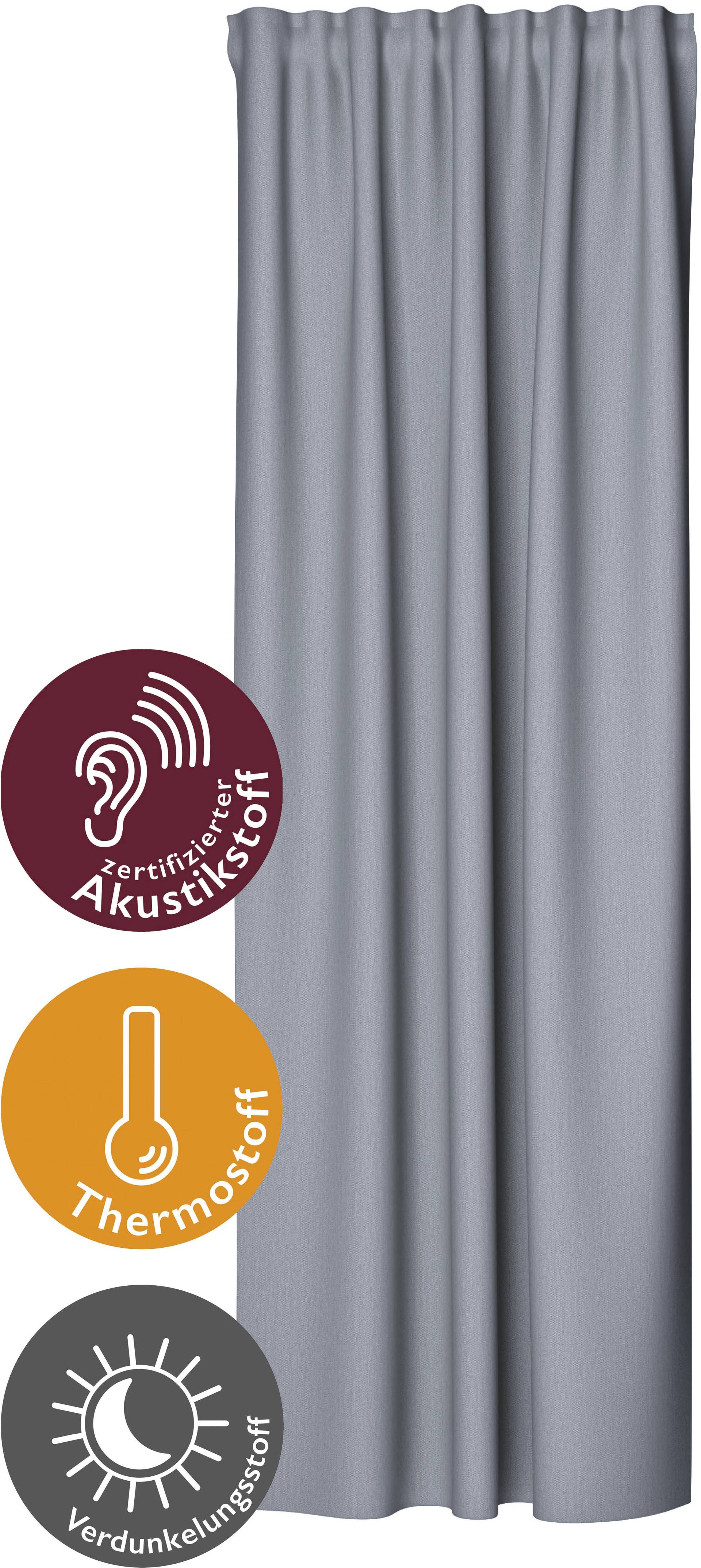 HOMING Vorhang "Galdin" Multifunktionsband 1 Stk. tlg. Verdunklungsvorhang, blickdicht, Thermo, Energiesparend von Homing