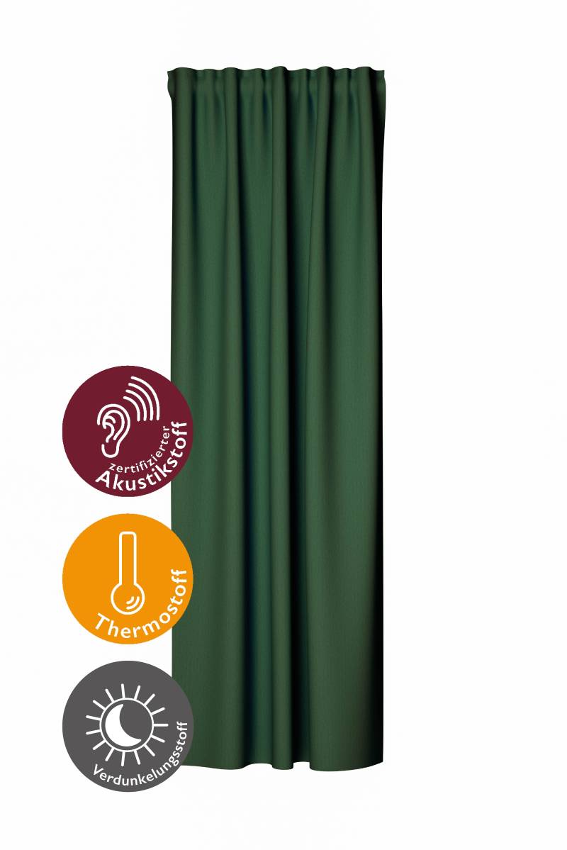 HOMING Vorhang "Galdin" Multifunktionsband 1 Stk. tlg. Verdunklungsvorhang, blickdicht, Thermo, Energiesparend von Homing