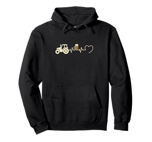 Herzschlag, Traktor, Bier, Humor, Landwirtschaft, Herren, Geschenk Pullover Hoodie Herzschlag, Traktor, Bier, Humor, Landwirtschaft, Herren, Geschenk Pullover Hoodie von Homme Humour Agriculteur Rigolo Humoristique