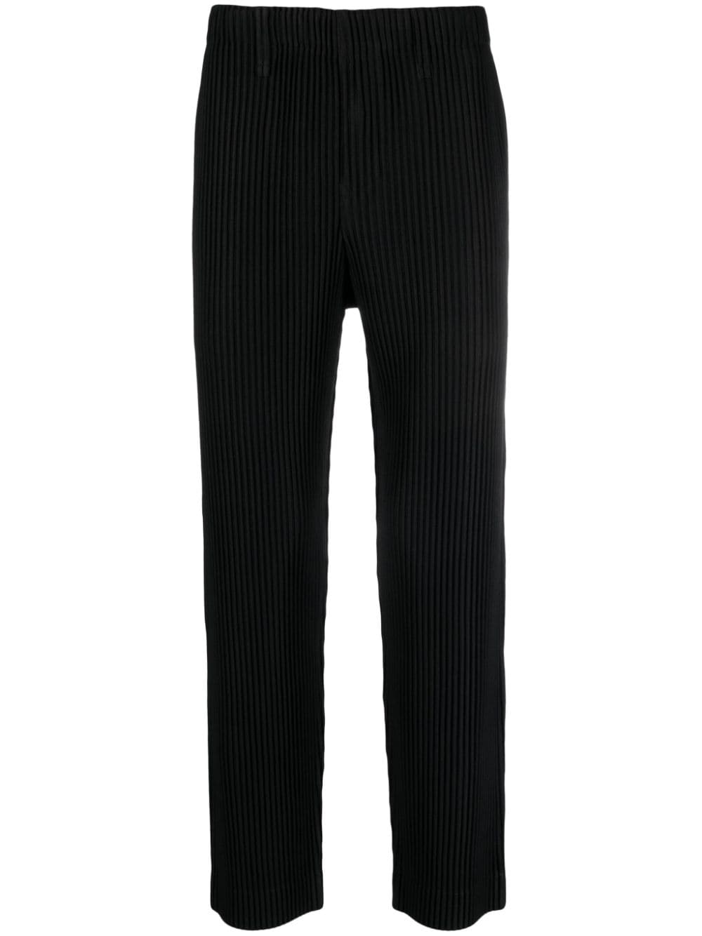 Homme Plissé Issey Miyake Plissierte MC September Straight-Leg-Hose - Schwarz von Homme Plissé Issey Miyake