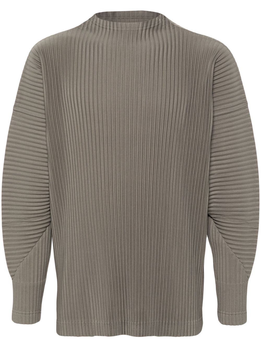 Homme Plissé Issey Miyake Plissiertes Sweatshirt mit Stehkragen - Grün von Homme Plissé Issey Miyake