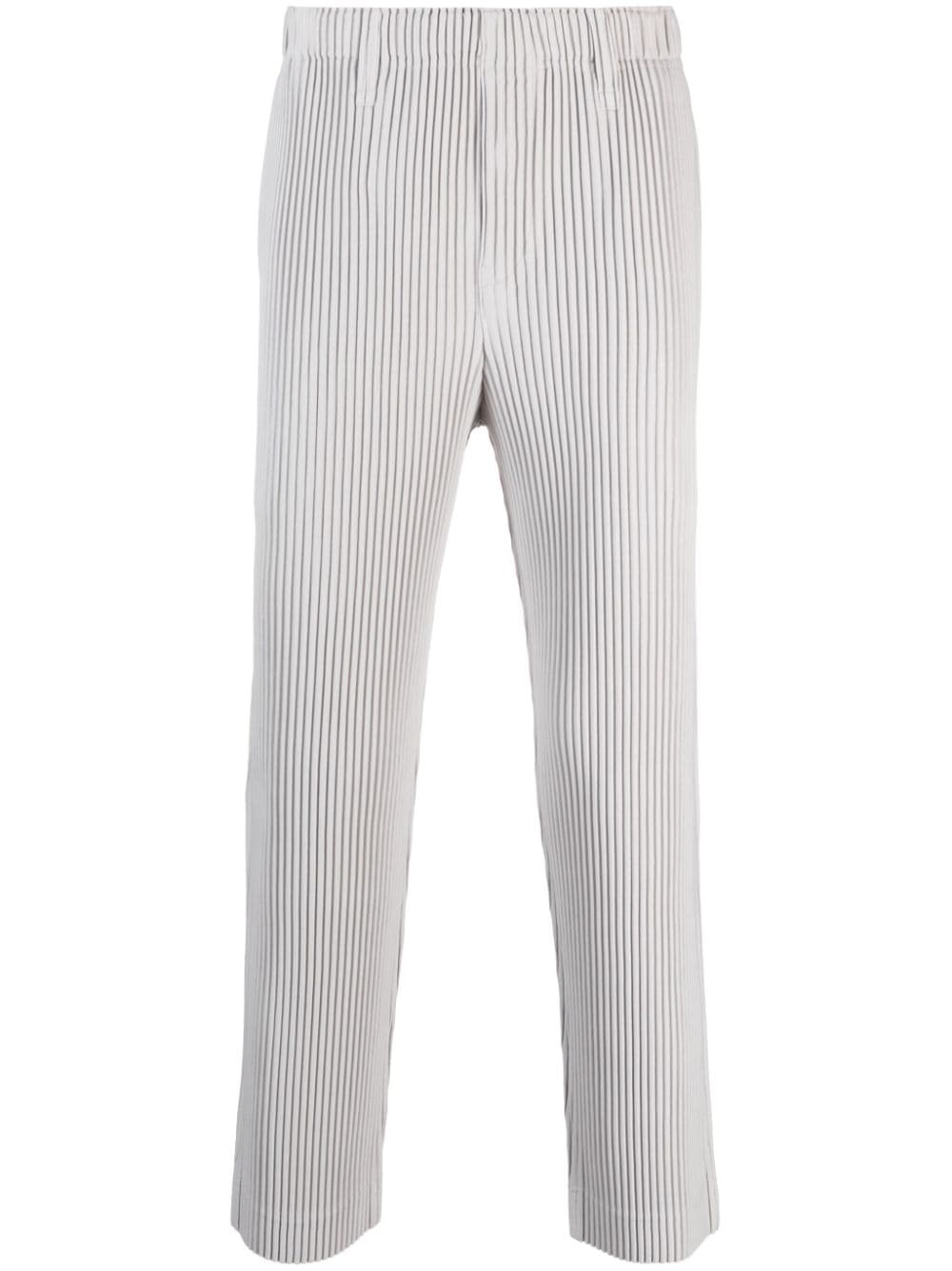 Homme Plissé Issey Miyake Plissierte Straight-Leg-Hose - Grau von Homme Plissé Issey Miyake