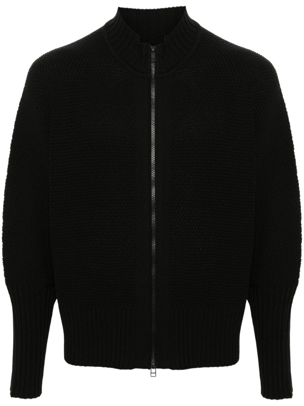 Homme Plissé Issey Miyake Cardigan mit Reißverschluss - Schwarz von Homme Plissé Issey Miyake