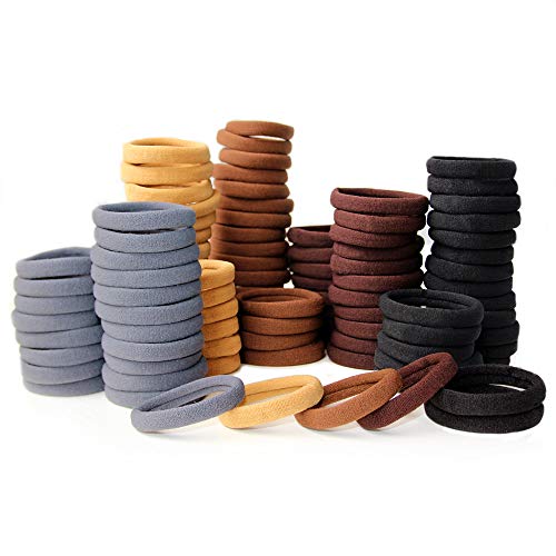100 Stück Haargummi Damen, Zopfgummis Mädchen, Haargummis für Männer und Mädchen, Haargummies Scrunchies Pferdeschwanz Gummi, Elastische Haarbänder für Damen Mädchen Neutrale Farbe 100 Stück Haargummi Damen, Zopfgummis Mädchen, Haargummis für Männer und Mädchen, Haargummies Scrunchies Pferdeschwanz Gummi, Elastische Haarbänder für Damen Mädchen Neutrale Farbe von Hommeiily