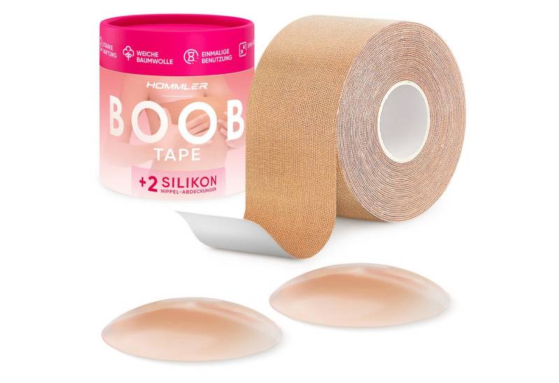 Hommler Set: Klebe-BH Tape Brust Klebeband und Nippelpads (1-tlg) von Hommler