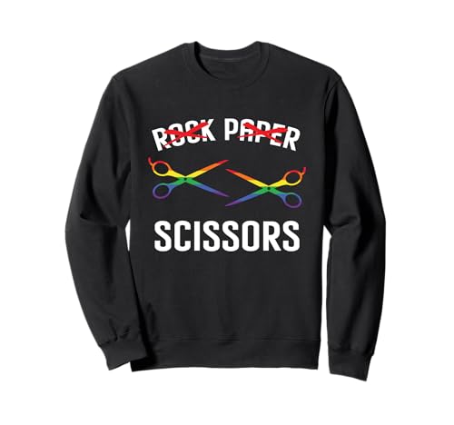 Schere Stein Papier LGBTQ Männer Frauen Regenbogen Sweatshirt von Homosexualität LGBTQ & LGBT Schwul Lesbisch