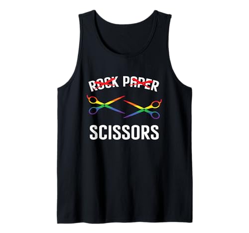 Schere Stein Papier LGBTQ Männer Frauen Regenbogen Tank Top von Homosexualität LGBTQ & LGBT Schwul Lesbisch