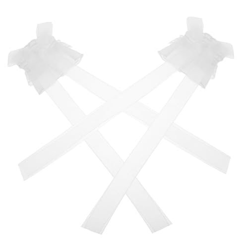 Homoyoyo 1 Paar Armstulpen Mit Spitzenschleife Hochzeit Spitzen Armmanschetten Ärmel Kostüm Rüschenmanschetten Ärmel Zum Bedecken Der Arme Ärmel Für Frauen Spitzen Armstulpen von Homoyoyo