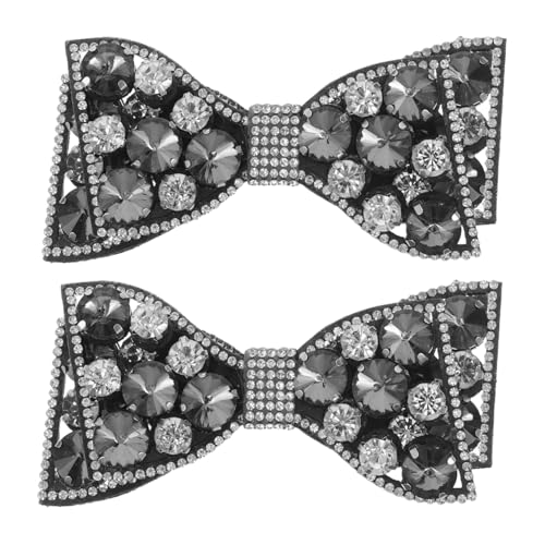 Homoyoyo 1 Paar Bogenschuh Blume Dekoration Clip Schnalle Stilvoll Hochzeit Braut- Abnehmbare Schuhaccessoires Glitzernde Schuhverzierung Schnürsenkel-Anhänger Schuhzubehör Legierung Black Homoyoyo 1 Paar Bogenschuh Blume Dekoration Clip Schnalle Stilvoll Hochzeit Braut- Abnehmbare Schuhaccessoires Glitzernde Schuhverzierung Schnürsenkel-Anhänger Schuhzubehör Legierung Black von Homoyoyo