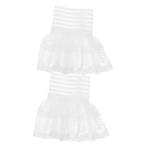 Homoyoyo 1paar Faux Handgelenk Manschetten Damen Abnehmbare Spitzenärmel Für Pullover Elegante Polyester Ärmelaufsätze Für Stilvolle Looks Vielseitige Kombination Mit Strickpullovern von Homoyoyo