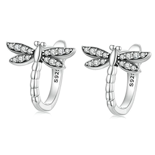 Homoyoyo 1 Paar Design-sensorische Ohrringe Ohrhänger mit Schleife Silberohrringe für Frauen Libelle Ohrringe Schmuck Ohrschmuck geschenkt Schleifenohrringe Legierung Silver von Homoyoyo