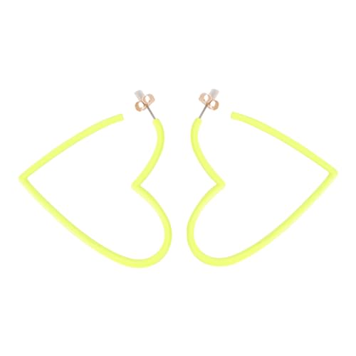Homoyoyo 1 Paar Exaggerierte Ohrringe Herzförmige Ohrhänger Dangle Ohrringe Fluorescent Einzigartige Zeitgemäße für Partys Homoyoyo 1 Paar Exaggerierte Ohrringe Herzförmige Ohrhänger Dangle Ohrringe Fluorescent Einzigartige Zeitgemäße für Partys von Homoyoyo