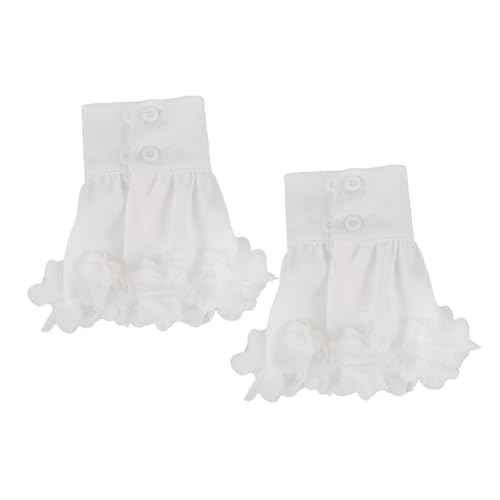 Homoyoyo 1 Paar Französische Glockenärmel Mit Blumenmuster Künstliche Blumenmanschette Requisite Dekorative Kleidung Gefälschte Manschette Kostüm Falsche Blumenmanschette von Homoyoyo