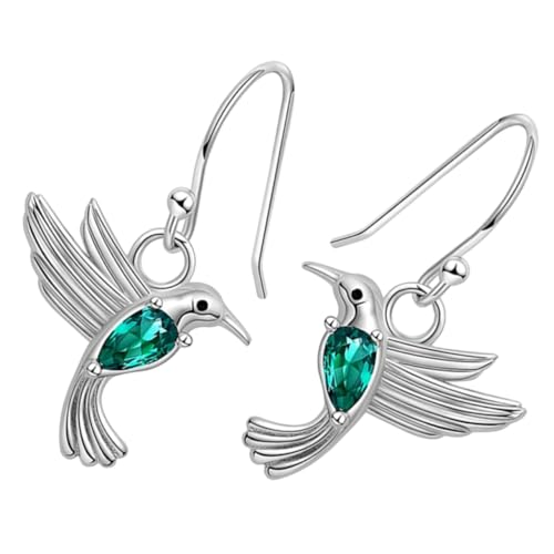 Homoyoyo Fliegende Hummingbird Ohrringe Mit Grünem Zirkonia Baumelohrringe Für Frauen Für Mütter Und Töchter Tierohrringe Homoyoyo Fliegende Hummingbird Ohrringe Mit Grünem Zirkonia Baumelohrringe Für Frauen Für Mütter Und Töchter Tierohrringe von Homoyoyo