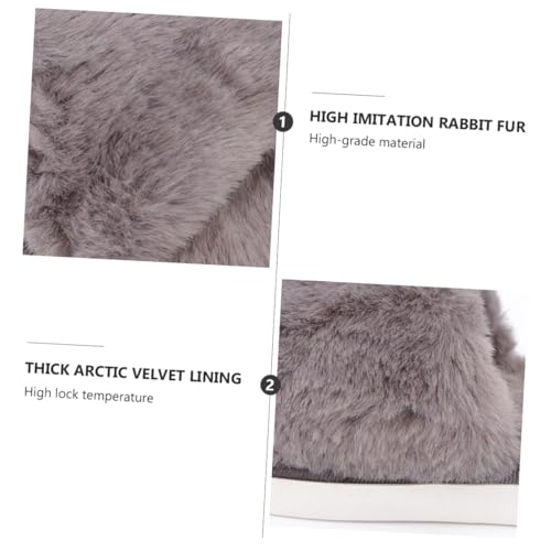 Homoyoyo 1 Paar Hausschuhe für Hochwertigem Weichem Material Rutschfest Warm Atmungsaktiv für Winter Zuhause Schlafzimmer Wohnzimmer von Homoyoyo