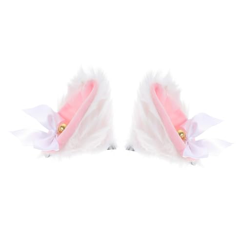 Homoyoyo 1 Paar Katzenohr Haarspangen Katzenohren Stirnband Zubehör Für Erwachsene Katzen Weiche Pelzige Katzenohren Scoop Fuchs Kunstschwanz Katzenohren Zum Anklipsen Tierohren von Homoyoyo