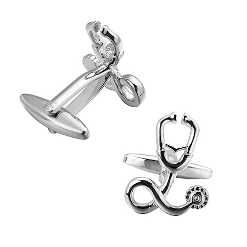 Homoyoyo Kreative Manschettenknöpfe mit Silberner Hemdnagel für Männer Modischer Ärmelnagel für Formelle Anlässe Hochzeiten und Geschäftsmeetings von Homoyoyo