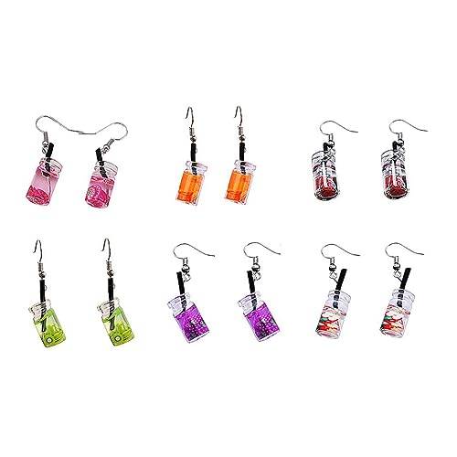 Homoyoyo 1 Paar Kreative obst ohrringe Wasser Zucht Ohr baumeln Ohrenschmuck Ohrentropfen lustiger Ohrwurm kreativer Hänger rot von Homoyoyo