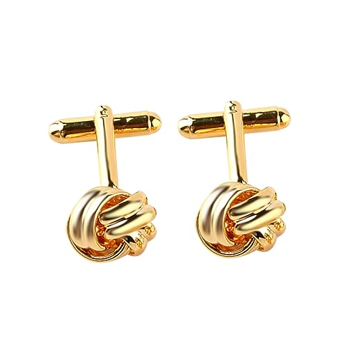 Homoyoyo 1 Paar Manschettenknöpfe für Herren Knoten Design Elegantes für Anlässe Wie Hochzeit Business Meetings Accessoire von Homoyoyo