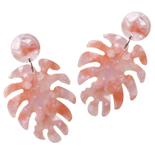Homoyoyo 1 Paar Monstera Ohrringe für Frauen Dainty Drop Earrings Ohrschmuck für Partys Valentinstag Geburtstage Teenager Damen Design Homoyoyo 1 Paar Monstera Ohrringe für Frauen Dainty Drop Earrings Ohrschmuck für Partys Valentinstag Geburtstage Teenager Damen Design von Homoyoyo