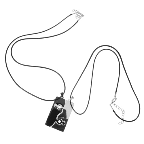 Homoyoyo 1 Paar Puzzle Halskette für Freundschafts Pendant Leicht Perfektes zu Weihnachten Valentinstag Neujahr Halskette für Damen Herren von Homoyoyo