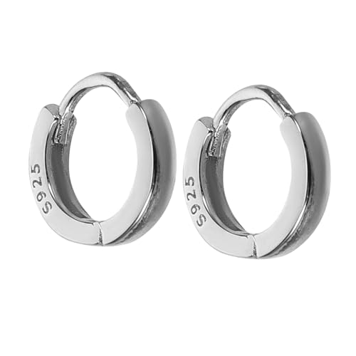 Homoyoyo 1 Paar Silberne Creolen Silberne Mini Loop Ohrringe Für Damen – Moderne Leichte Und Bequeme Kleine Runde Ohrstecker Für Den Alltag Und Die Abendparty von Homoyoyo