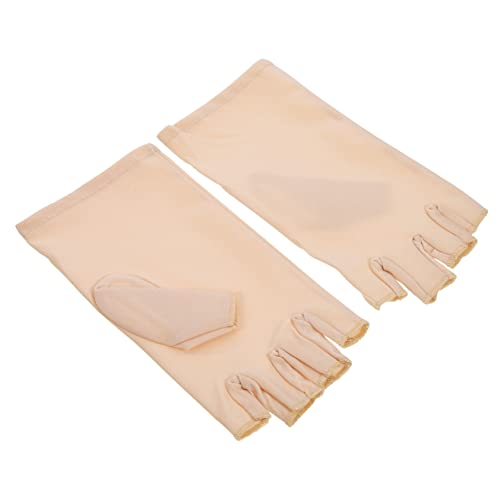 Homoyoyo 1 Paar UV-Handschuhe Ohne Finger Für Gel-Nagellampe – Schutzhandschuhe Für Maniküre Und Nageldesign Idealer Schutz Für Ihre Hände Während Der Anwendung von Homoyoyo