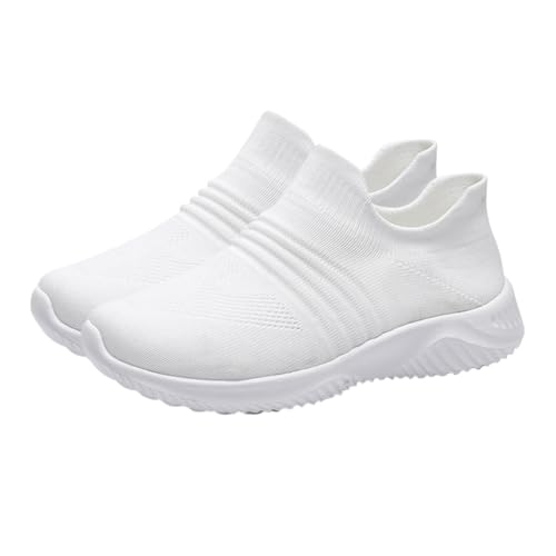 Homoyoyo 1 Paar Weiche einzige atmungsaktive Schuhe Frau Schuhe Damenschuhe für läuft Turnschuhe Wanderschuhe Bequeme Netzschuhe strapazierfähige Fitnessschuhe Damen Sportschuhe Weiß von Homoyoyo