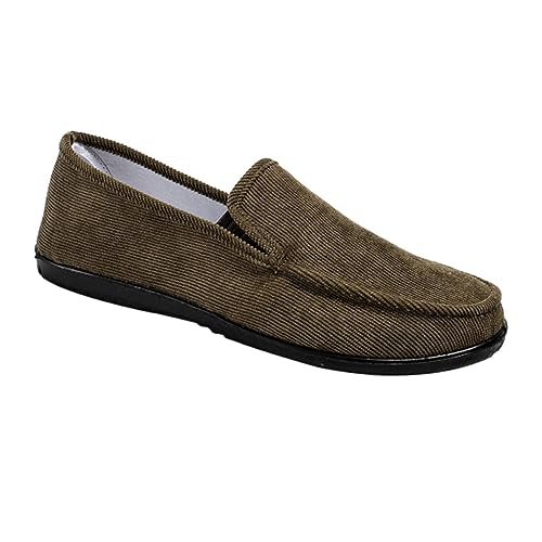 Homoyoyo 1 Paar Weiche einzige lässige Schuhe Männer atmungsaktive Herrenschuhe Herrenmode Turnschuhe männliche Freizeitschuhe Herren -Cord -Hausschuhe Obermaterial: Stoff Dunkelgrün von Homoyoyo