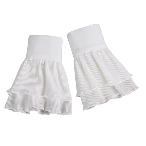 Homoyoyo 1 Paar Abnehmbare Chiffon Manschetten für Damen Gefälschte Ärmel für Kostüme Sommermode Handgelenk Dekoration von Homoyoyo