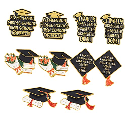 Homoyoyo 1 Satz Bachelor-cap-brosche Stolz-pin Stifte Hutstift Broschen Abschlusskappe Brosche Abschlusszauber Brosche Abschlussbrosche Pin Grad-pin Legierung 10 Stück von Homoyoyo