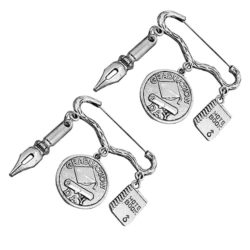 Homoyoyo 1 Satz Brosche Zum Gedenken An Den Abschluss Graduierungsbrosche Abschlussbrosche Pin Brosche Pin Kleid Brosche Kleiderstift Broschen Für Kleidung 2 Stücke von Homoyoyo