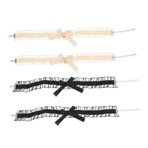 Homoyoyo Teiliges Falbala Lace Choker Mit Schleife Damen Halskette Accessoires Für Besondere Anlässe Schwarz Und Beige Homoyoyo Teiliges Falbala Lace Choker Mit Schleife Damen Halskette Accessoires Für Besondere Anlässe Schwarz Und Beige von Homoyoyo
