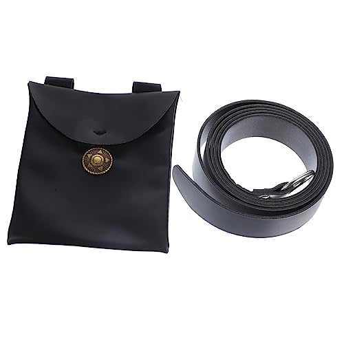 Homoyoyo Mittelalterliche Cosplay Gürteltasche PU Große Kapazität Unisex Hüfttasche für Halloween und Renaissance Kostüme Tragbares Accessoire für Männer und Frauen von Homoyoyo