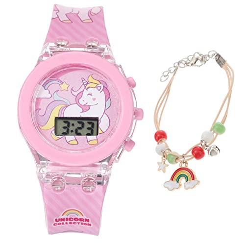 Homoyoyo Digitaler Kinderarmbanduhr Verschleißfeste Tragbare Uhr Aus Silikon Elektrische Armbanduhr Für Junge Mädchen Verstellbare Cartoon-kinderuhr Schöne Armbanduhr Mit Leuchtenden von Homoyoyo