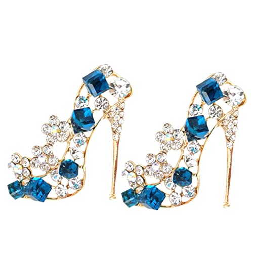 Homoyoyo 2stücke Farbige Kleidungsbrosche High Heel Farbabzeichen Farbiges Abzeichen Für Tasche Rucksack Hut Für Alltag Reisen von Homoyoyo