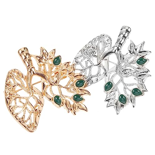 Homoyoyo 1 Satz Kreative Herz Broschen Anstecknadel Metall Einzigartiger Herz Pin Für Rucksack Kleidung Für Modebewusste 2 Stück von Homoyoyo