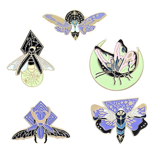 Homoyoyo 5stücke Leuchtende Brosche Aus Legierung Kreative Anstecknadel Dekorative Brosche Für Alltag Und Partys Fein Und Stilvoll von Homoyoyo