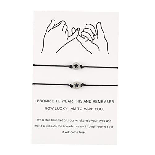 Homoyoyo 1 Satz Luminous Friendship Bracelet Handgefertigte Armbänder für Hautfreundlich Geschenkidee für Besondere Beziehungen von Homoyoyo