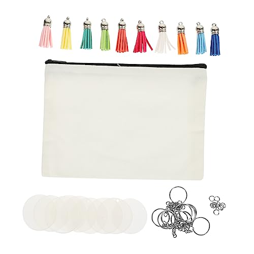 Homoyoyo 1 Satz Mäppchen Stiftbehälter selber Machen Federtasche aus Segeltuch Leere Stifttasche schreibwaren Organizer Pen Pouch stiftbox Aufbewahrungstasche für Stifte Etui Legierung Weiß von Homoyoyo