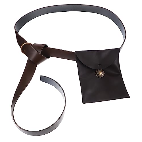 Homoyoyo 1 Satz Mittelalterliche Geldbörse Gürteltasche Mit Nieten Taille Mittelalterliche Cosplay-Tasche Renaissance-geldbörse Riementasche Cosplay-hüfttasche Coffee Pu Homoyoyo 1 Satz Mittelalterliche Geldbörse Gürteltasche Mit Nieten Taille Mittelalterliche Cosplay-Tasche Renaissance-geldbörse Riementasche Cosplay-hüfttasche Coffee Pu von Homoyoyo