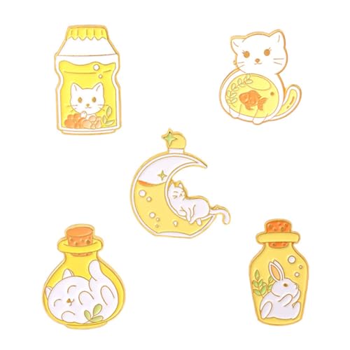 Homoyoyo 1 Satz Mondkatze Abzeichen Brosche Mit Katzenabzeichen Katzenbrosche Aus Legierung Rucksack Brosche Dekoration Tasche Abzeichen Brosche Tierkatzenbrosche 5 Stück Homoyoyo 1 Satz Mondkatze Abzeichen Brosche Mit Katzenabzeichen Katzenbrosche Aus Legierung Rucksack Brosche Dekoration Tasche Abzeichen Brosche Tierkatzenbrosche 5 Stück von Homoyoyo