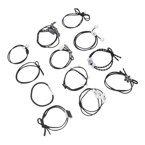 Homoyoyo Haargummi 4 Stück Elastische Haarbänder Aus Nylon Für Frauen Und Mädchen Langlebiges Haarring Schwarze Geschenkbox Für Alltag Und Sport von Homoyoyo